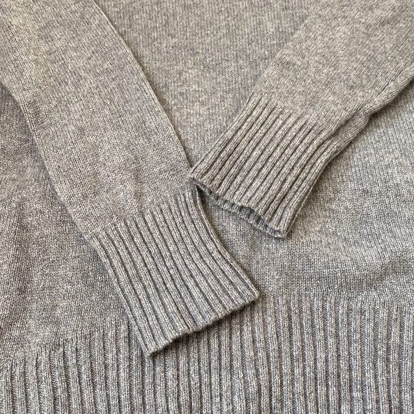 Eileen Fisher Cashmere Merino Wool Sweater High Low Gray Size XXS / XS - Picture 3 of 9